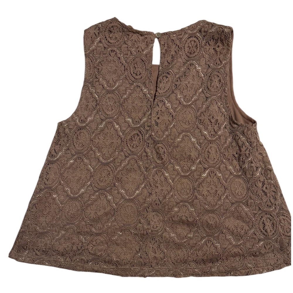 Altar'd State Mauve Lace Sleeveless Keyhole Back Top R10395 Small - Picture 3 of 10